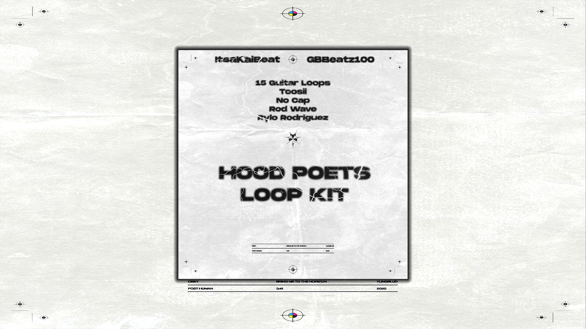 "HOOD POETS" Guitar Loop Kit (No Cap, Toosii, Rod Wave) @ ItsaKaiBeat @ GBBeatz